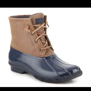 Sperry top sider rubber boots